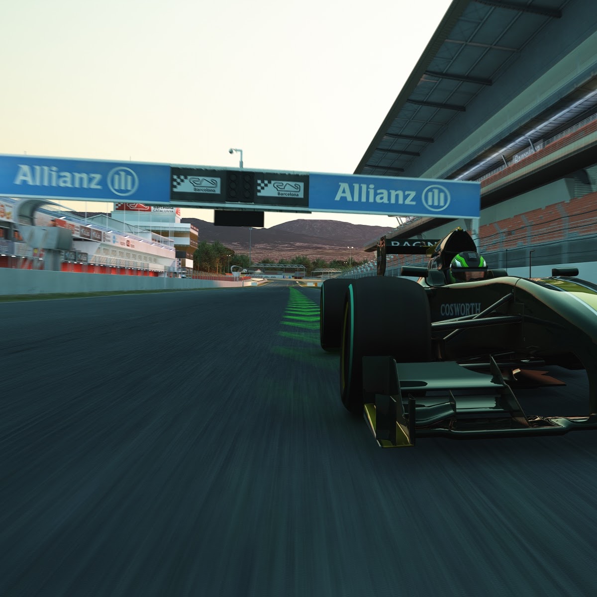 Simulátor Formule 1 pronájem - ukázka možností loga na trati