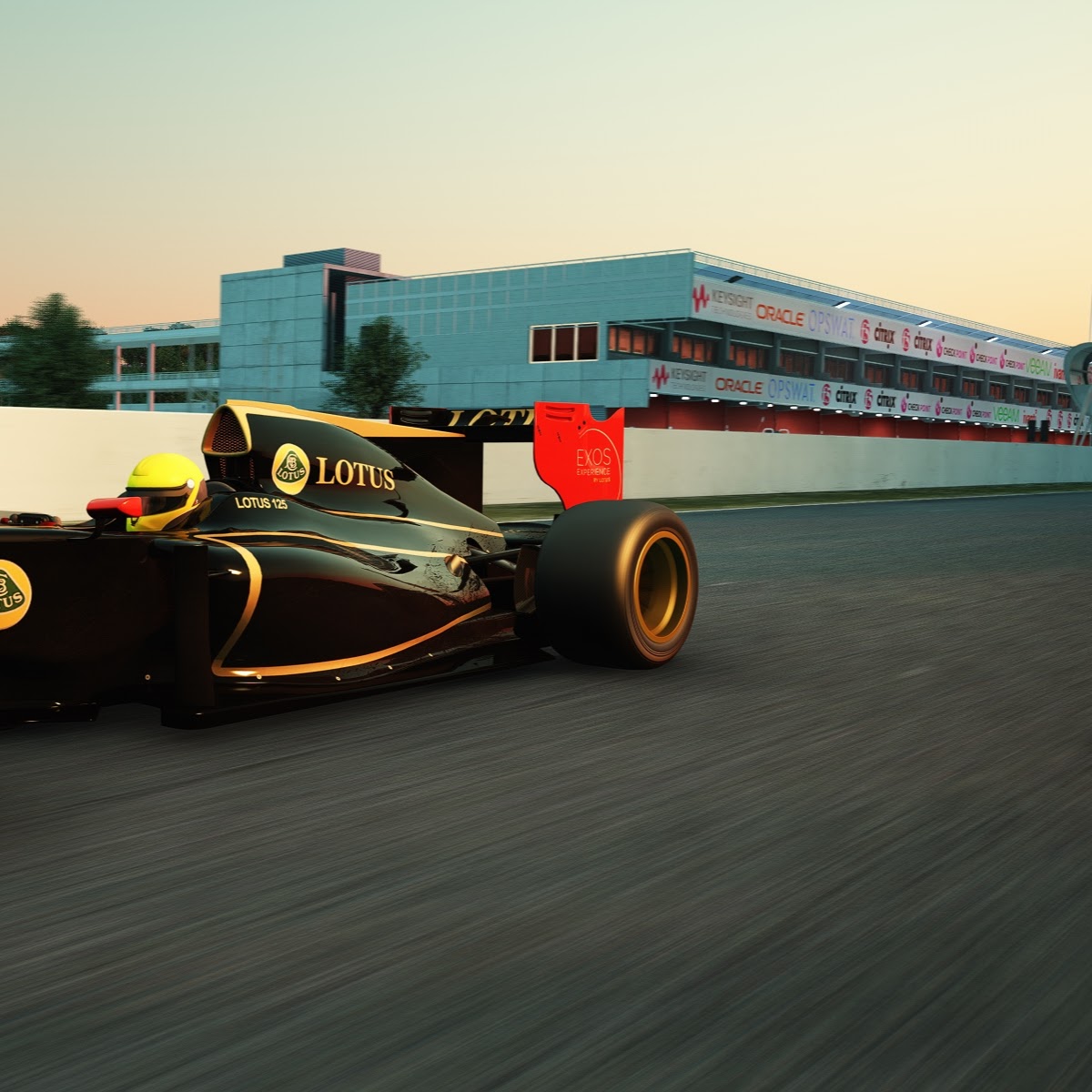 Simulátor Formule 1 pronájem - ukázka možností loga na trati