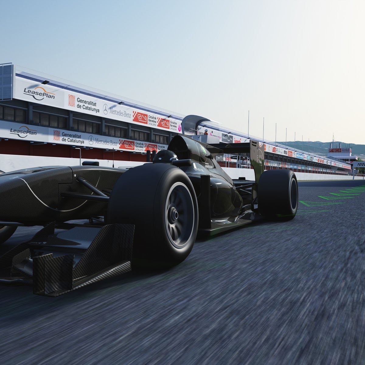 Simulátor Formule pronájem - ukázka možností loga na trati