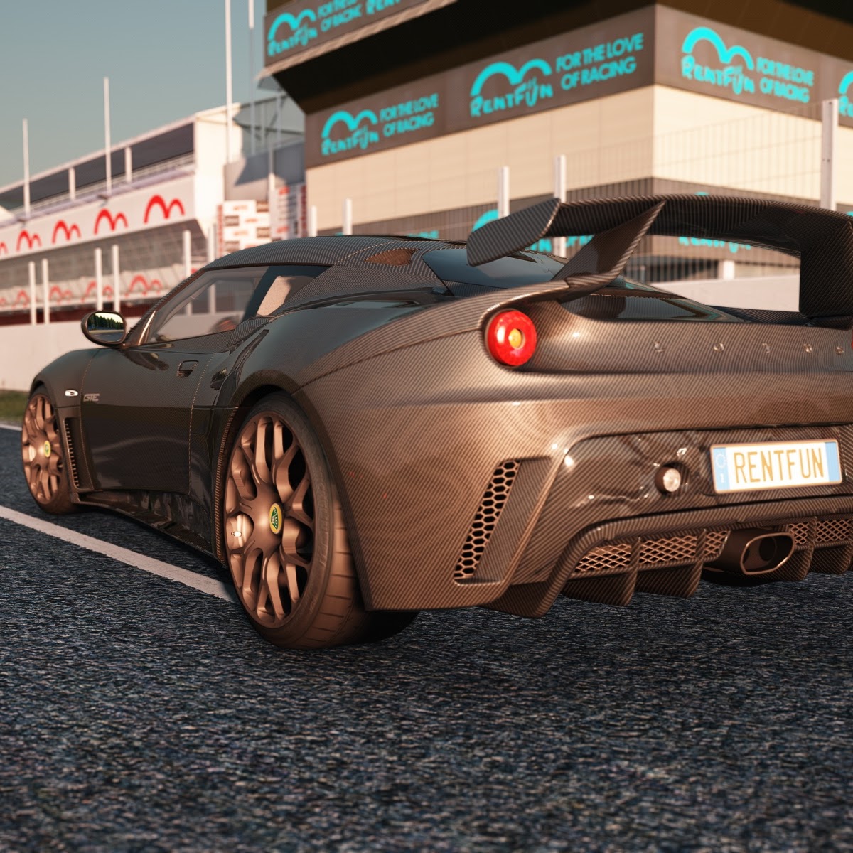 Virtuální realita na firemní akce - ukázka možností loga na trati