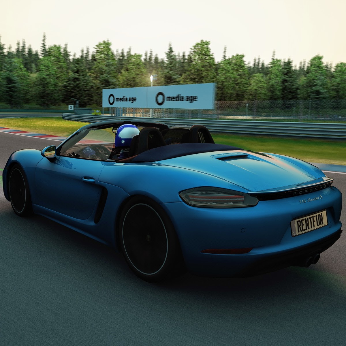 Závodní simulátor Porsche a media age branding