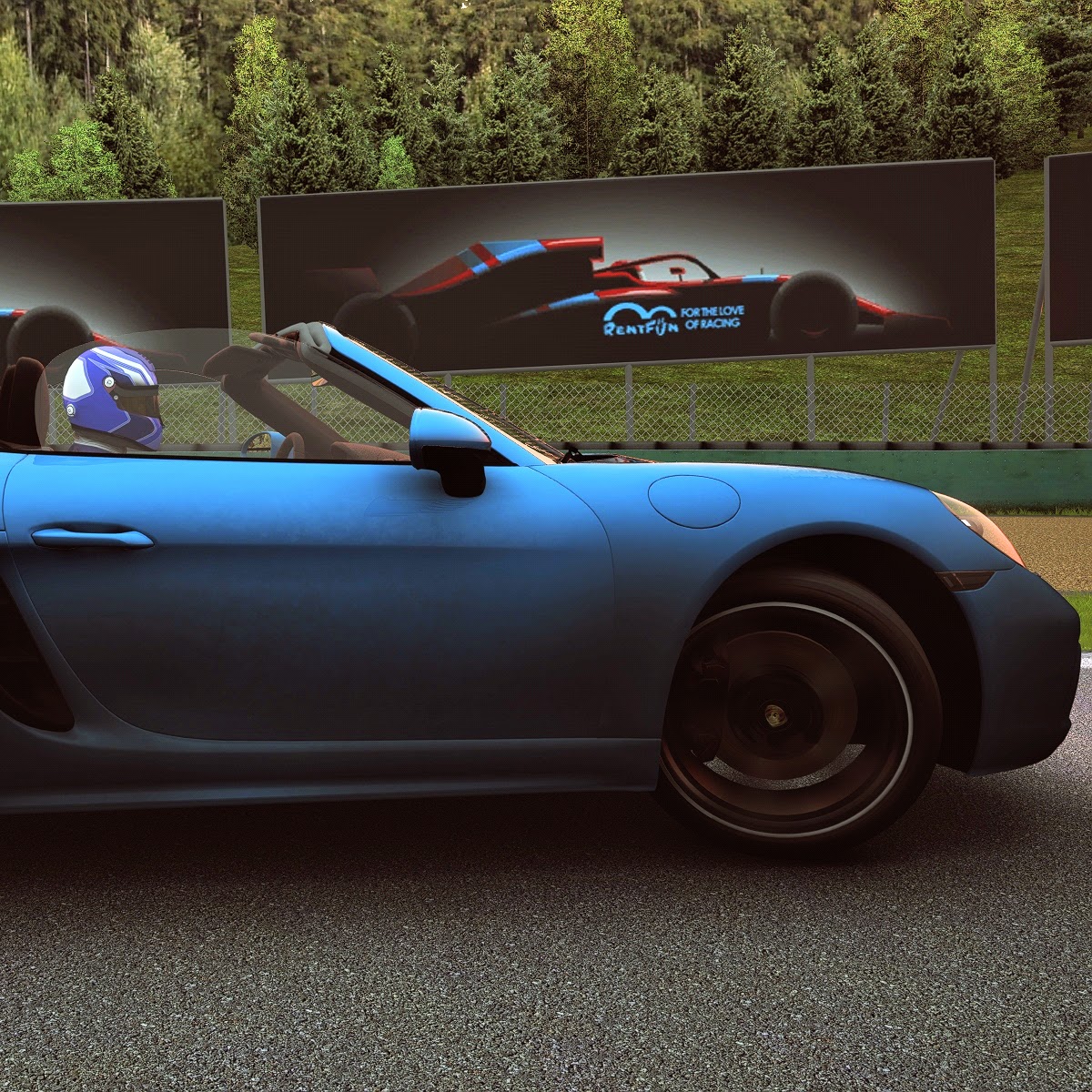 Závodní simulátor Porsche - ukázka možností foto  na trati