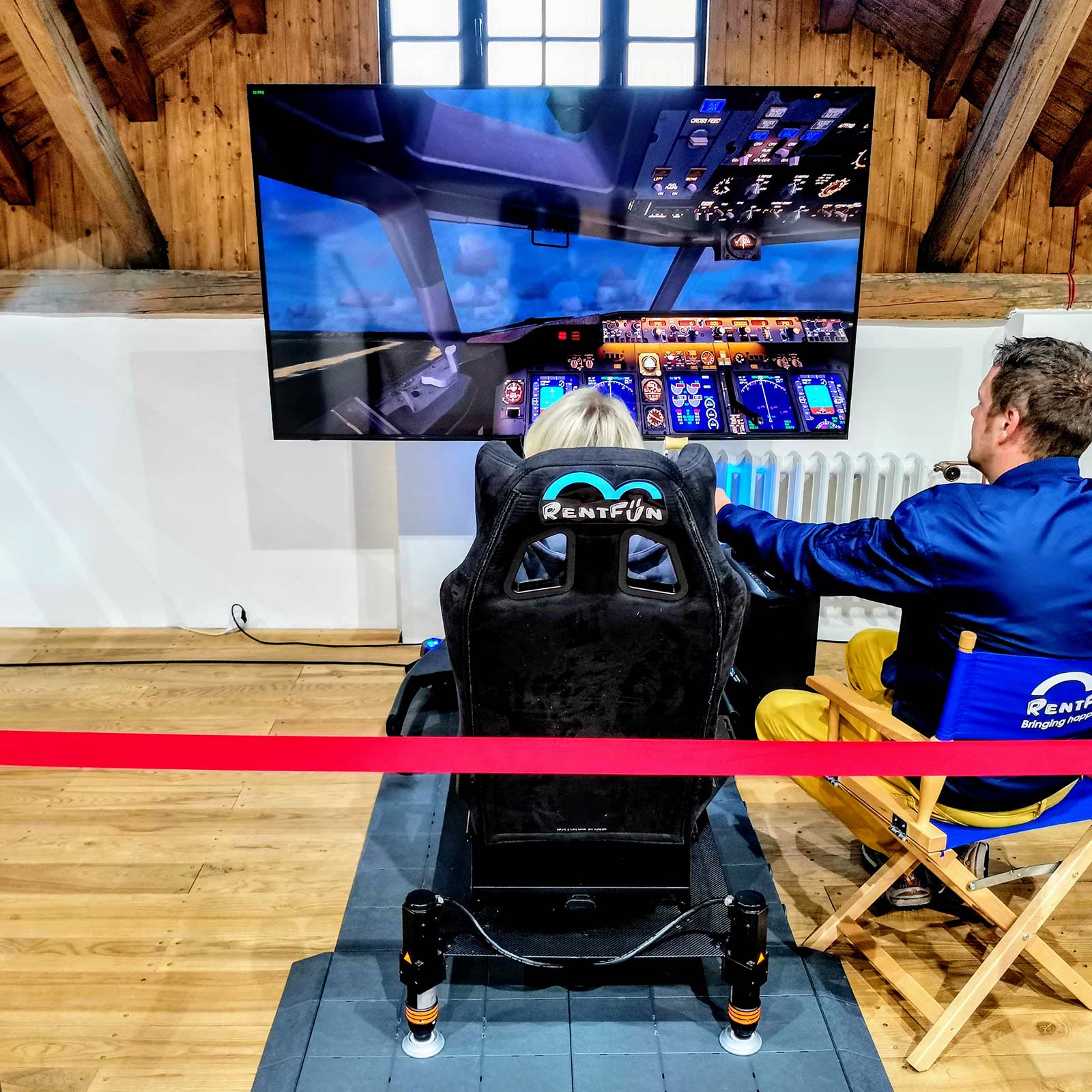 Letecký simulátor Boeing | Panský dvůr Telč, CZ