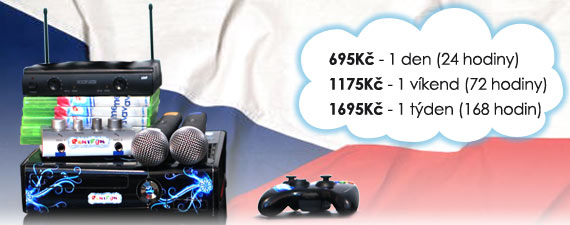  karaoke na večírek. Ceny na pronájem 