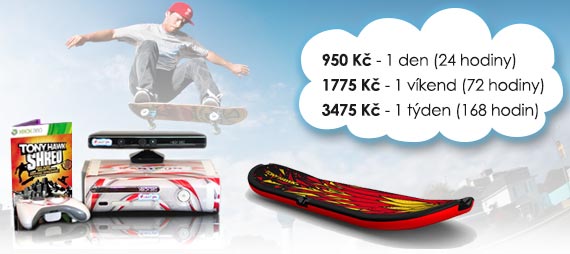 Simulátor skateboardu Varianta 2 - Super Zábava: Ceny na pronájem skateboard simulátoru